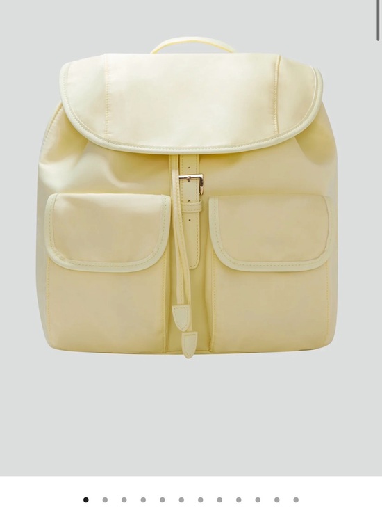 NWT Year Of Ours Nylon Backpack Cream Utility Bag Adjustable Straps